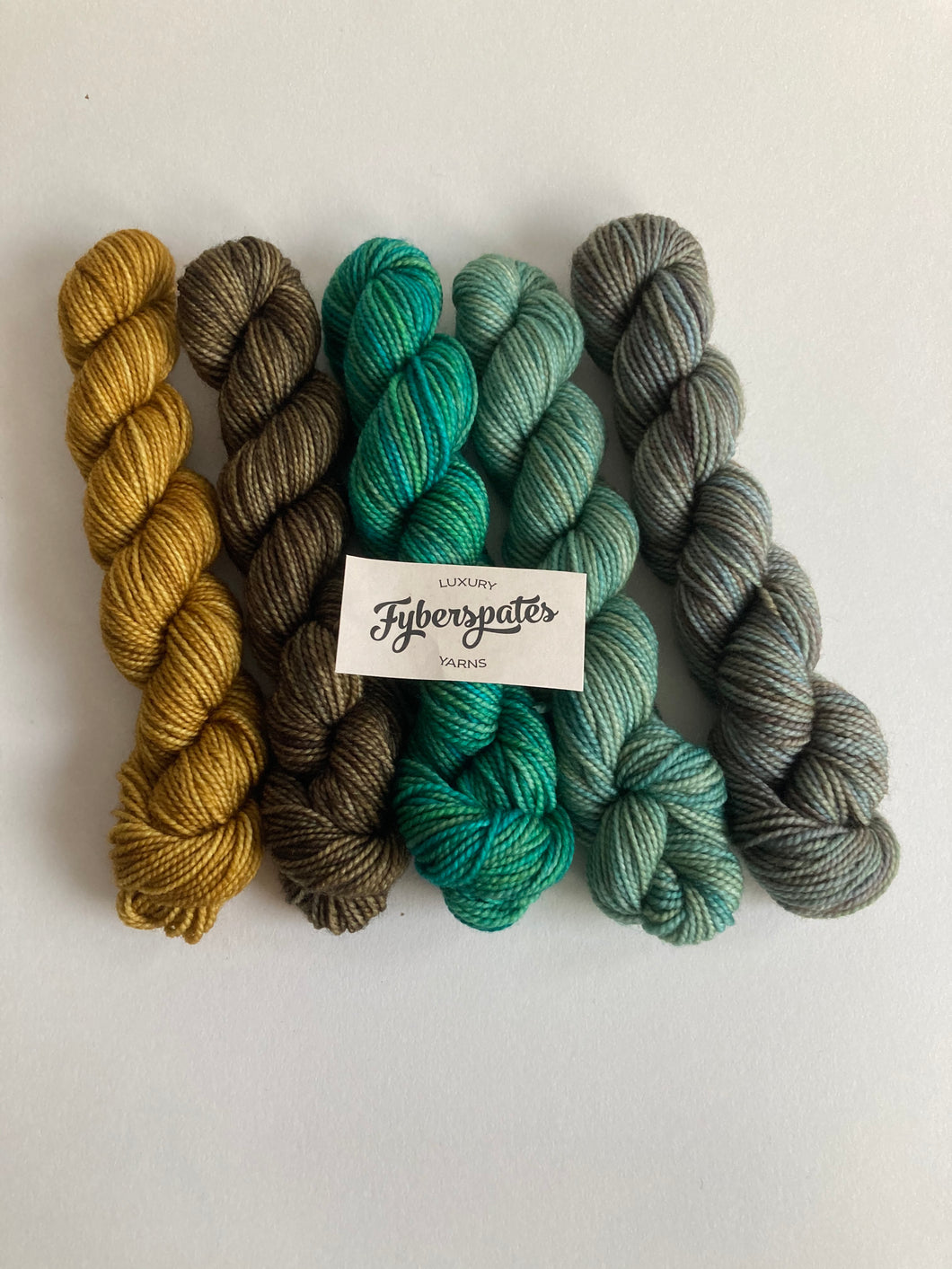 4ply Minis. Green