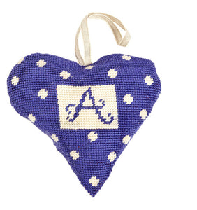 Purple Alphabet Lavender  Heart.