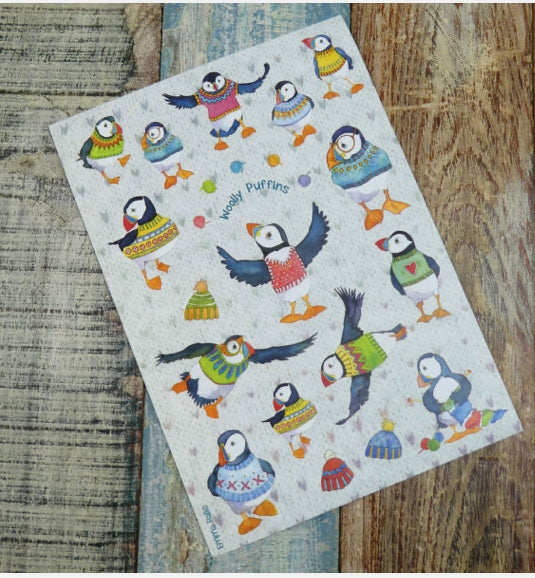 Woolly Puffin Stickers