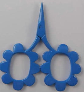 Flower Power Scissors Blue