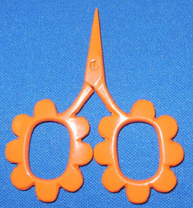 Flower Power Scissors Orange