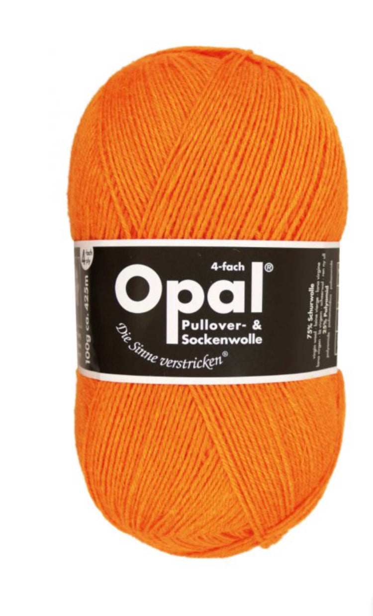 Opal 4ply solid colour .2013 Neon Orange